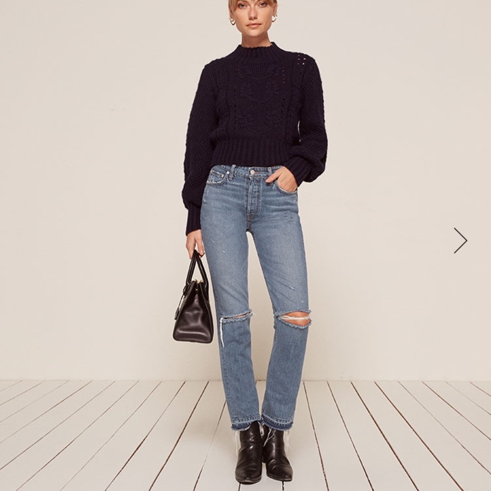 SOLD ON EBAY New reformation Winona mid slim jeans - Picture 1 of 8